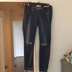 Madewell Size 27 Drop Hem Maternity Jeans